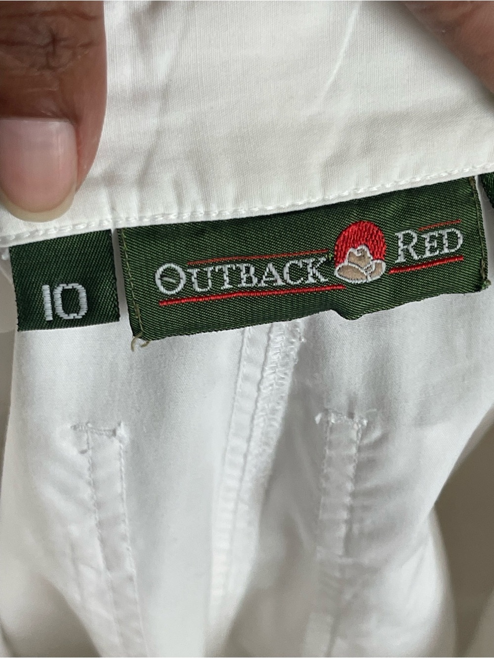 OUTBACK RED | Vintage White Pleated High-Waisted Shorts Sz 10 - Picture 8 of 11